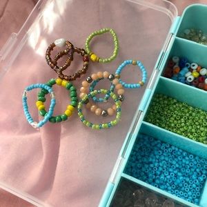 Handmade bead rings
